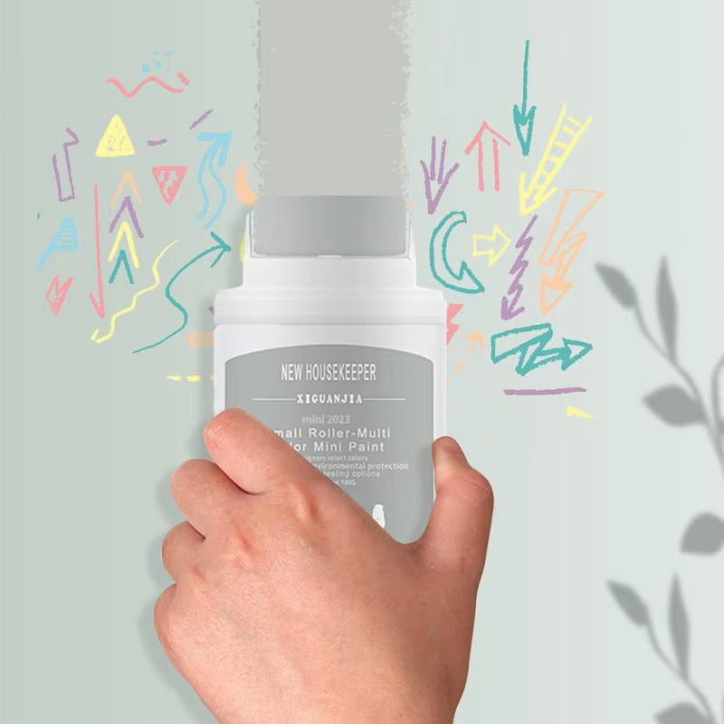 Wallfix™ Mini Rolling Paint Brush – DIY Wall Repair Tool for Quick Mark & Graffiti Coverage