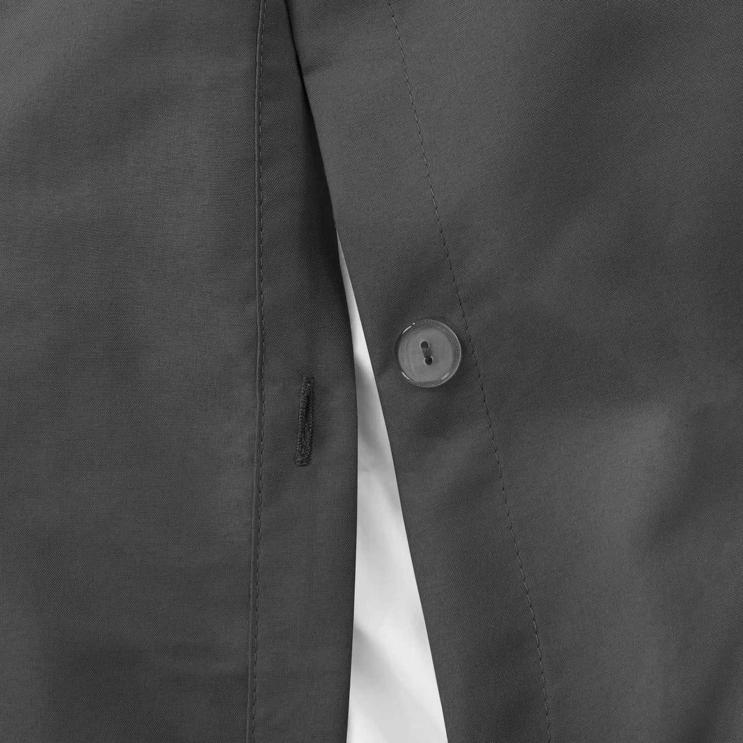 3 Piece Pinch Pleated Pintuck Duvet Cover Set with Shams, Soft Microfiber,Button Closure Bedding Set, California King - Charcoal Gray