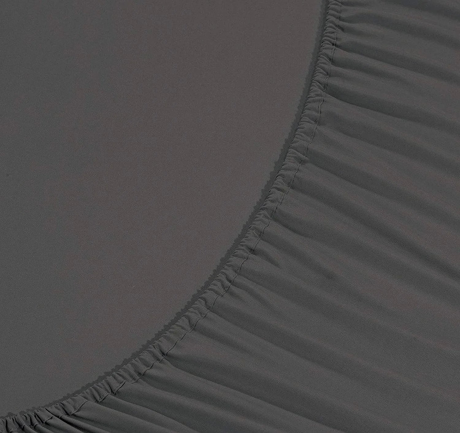 1500 Series Soft Bed Sheets, 4-Piece Set, King, Grey