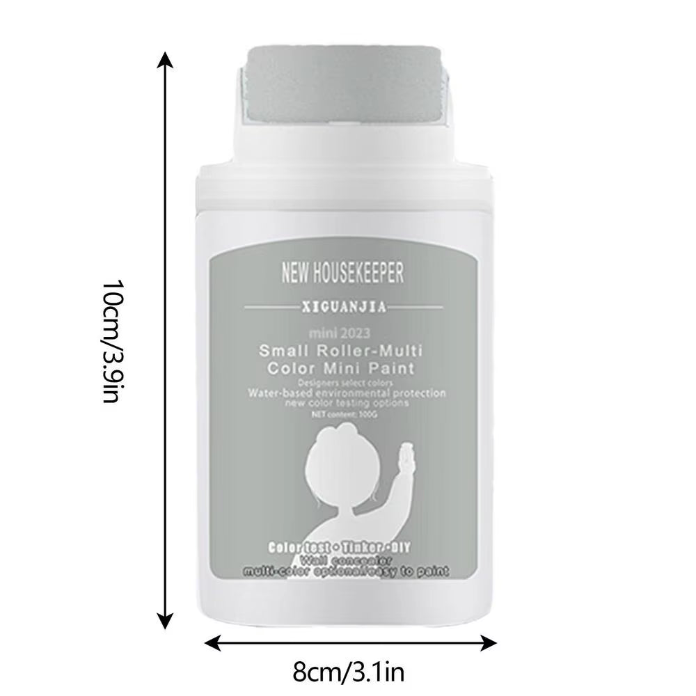 Wallfix™ Mini Rolling Paint Brush – DIY Wall Repair Tool for Quick Mark & Graffiti Coverage