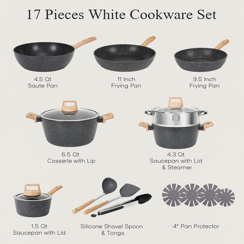 Granite Induction Cookware Set